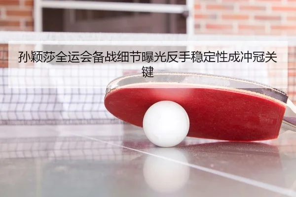 孙颖莎全运会备战细节曝光反手稳定性成冲冠关键